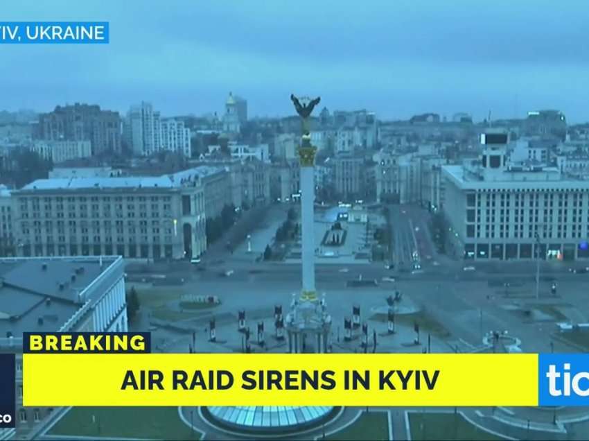 Sirenat e sulmit ajror dëgjohen në Kiev