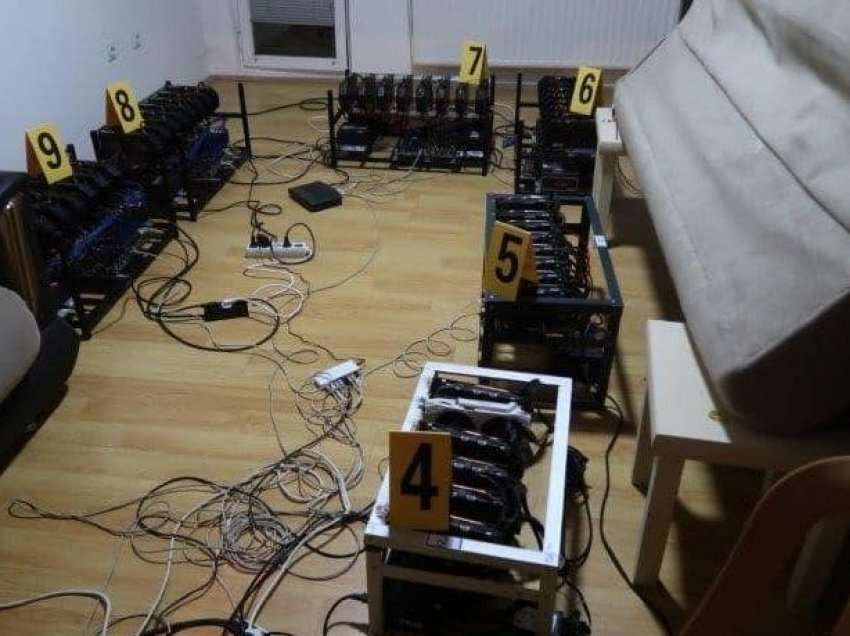 Gjenden 104 aparate për prodhim të Bitcoinit në Prishtinë, sekuestrohen 55 prej tyre
