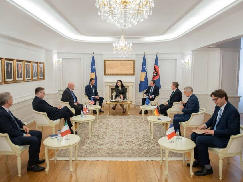 Krerët institucional në takim me ambasadorët e vendeve të QUINT-it dhe Shefin e Zyrës së BE-së në Kosovë: Vetingu, parakusht për forcimin e sundimit të ligjit