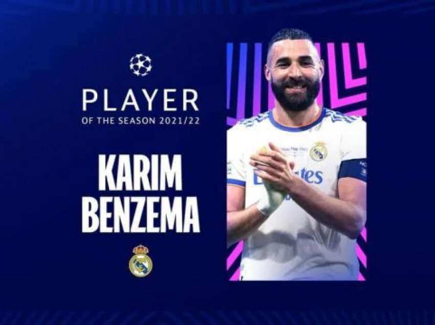 Benzema zgjidhet lojtari më i mirë i sezonit