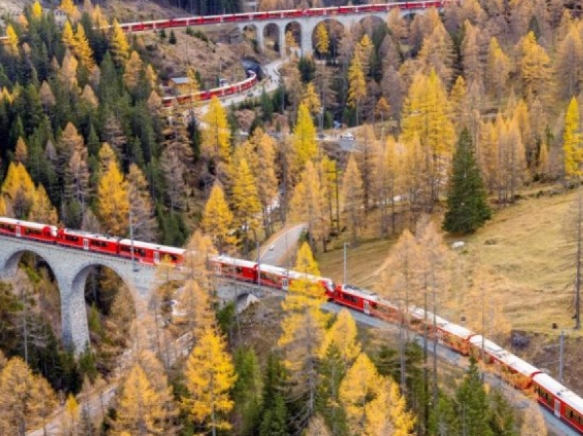 Treni i Zvicrës thyen rekordin botëror Guinness
