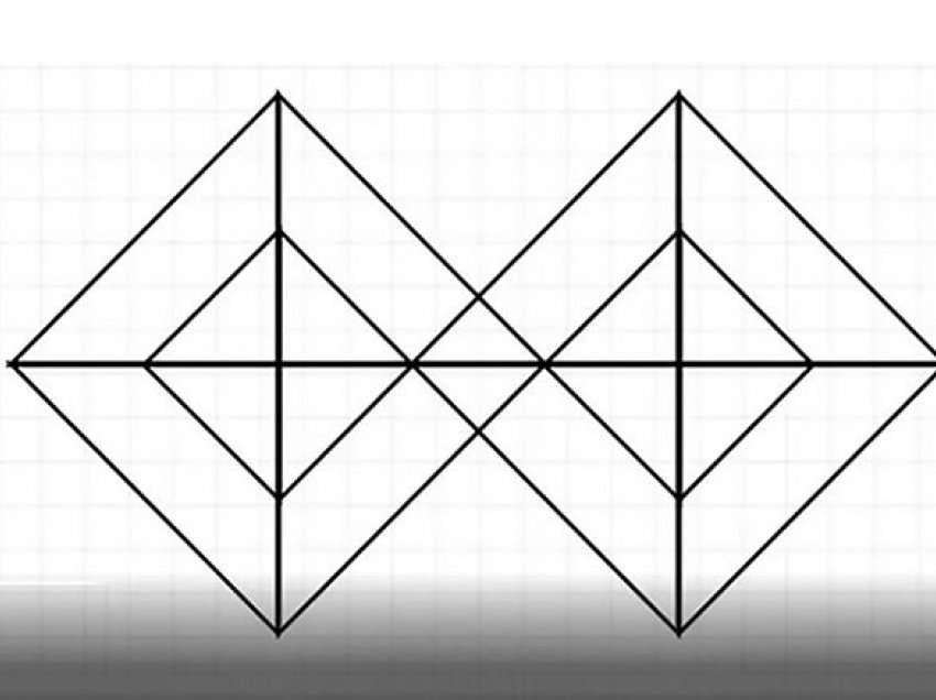 Provoni të zgjidhni enigmën dhe përgjigjuni – sa trekëndësha ka në foto?