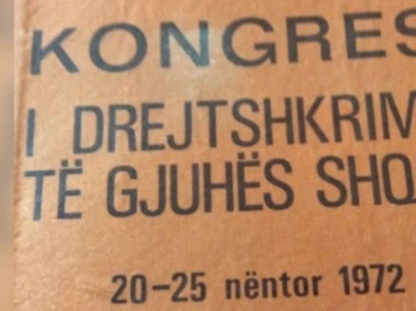 50 vite nga Kongresi i Drejtshkrimit të Gjuhës Shqipe