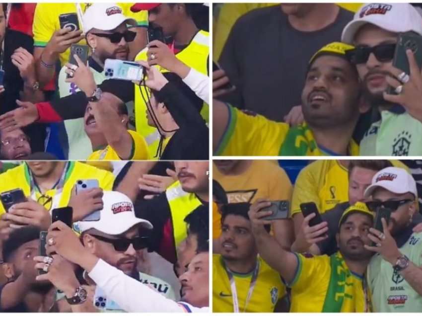 Maskohet si Neymar dhe feston me ta