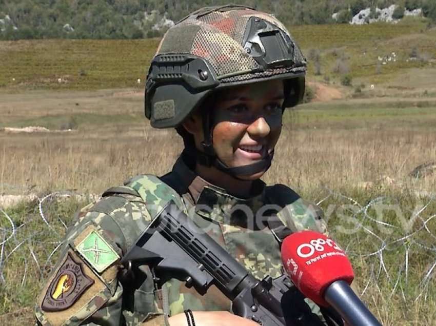 Vajzat e ushtrisë, Ervisa pjesë e Forcave të Armatosura: Nuk e mendoj largimin, i shërbej Atdheut