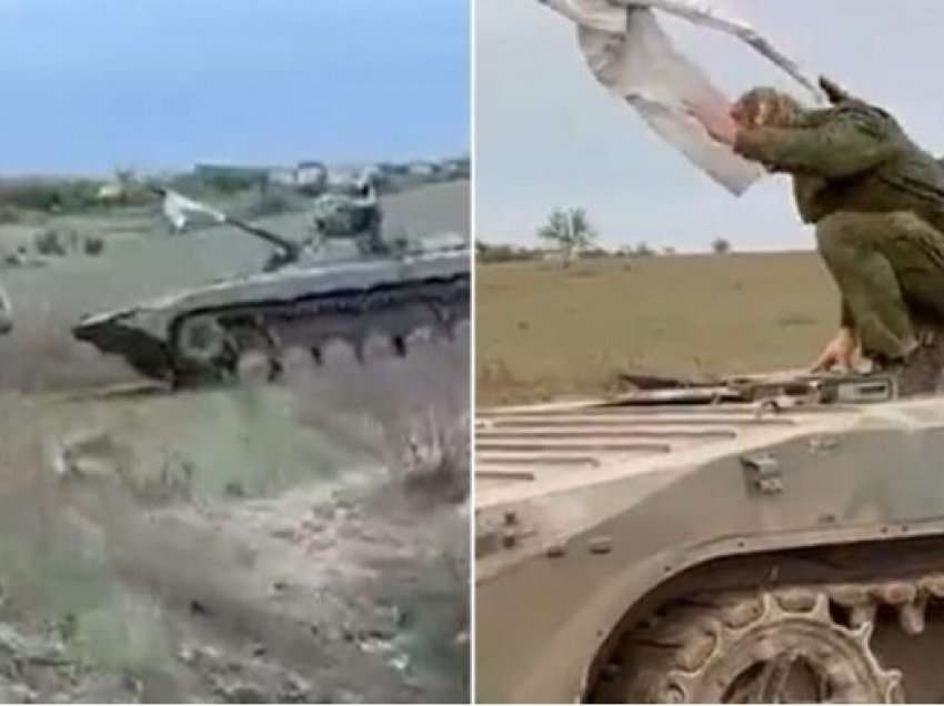 Pamje virale/ Ushtarët rusë dorëzohen përballë ukrainasve