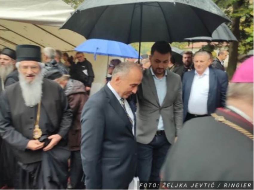 Gazmend Muhaxheri mori pjesë në ceremoninë e shigurimit të patriarkut Porfirije, Trajkoviç e quan gjest të guximshëm