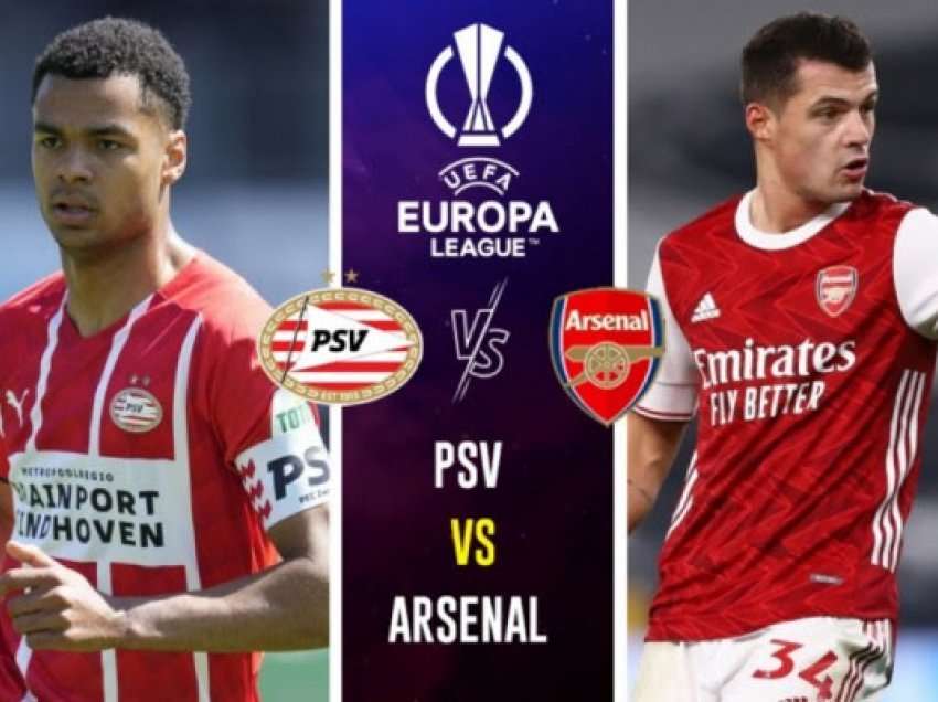 Arsenali kërkon fitoren si mysafirë kundër PSV, ja formacionet zyrtare