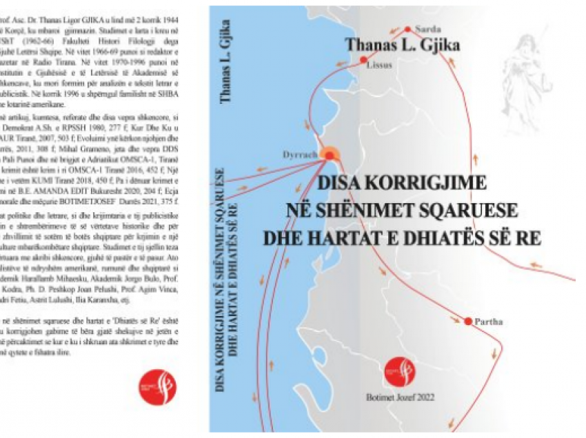 Libri i Prof. Thanas L. Gjikës «Disa korrigjime në shënimet sqaruese dhe hartat e Dhiatës së Re» – një kontribut me vlera për historiografinë shqiptare