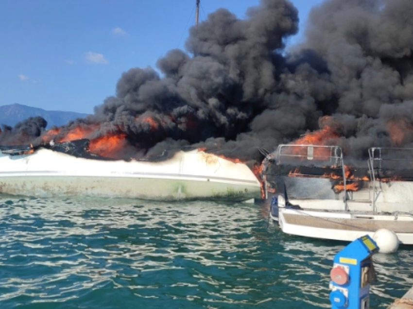 Përfshihet nga flakët moli i varkave në Korfuz, zjarrfikësit në ‘luftë’ me zjarrin