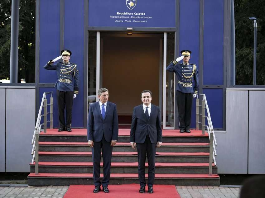 Kryeministri Kurti priti në takim lamtumirës Presidentin e Sllovenisë, Borut Pahor