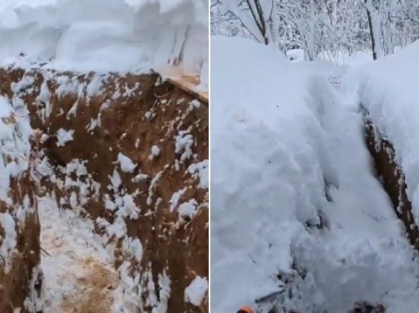 Bora mbulon llogoret në vijën e frontit ku po luftojnë ushtarët ukrainas