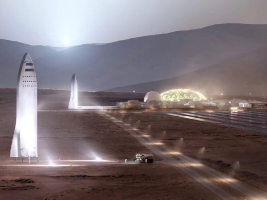 Si do të duket kolonizimi i Marsit gjatë viteve të ardhshëm, sipas animacionit të SpaceX – disa anije kozmike e një bazë e tërë e njerëzve atje