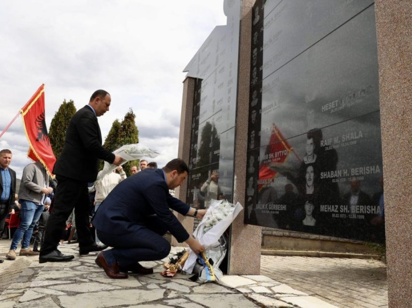 Krasniqi përkujton 24 vjetorin e masakrës në Sllovi të Lipjanit