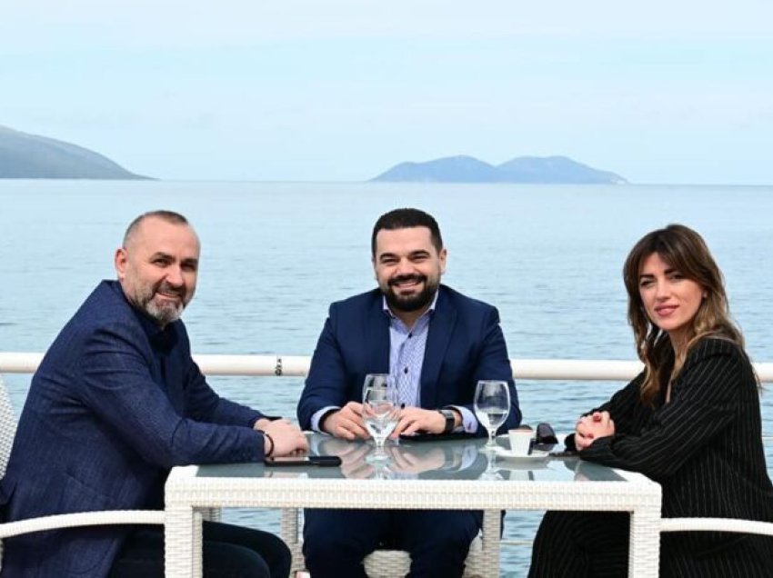 Ministrja Haxhiu buzë detit të Vlorës publikon foto me homologët e saj nga Shqipëria dhe Maqedonia e Veriut