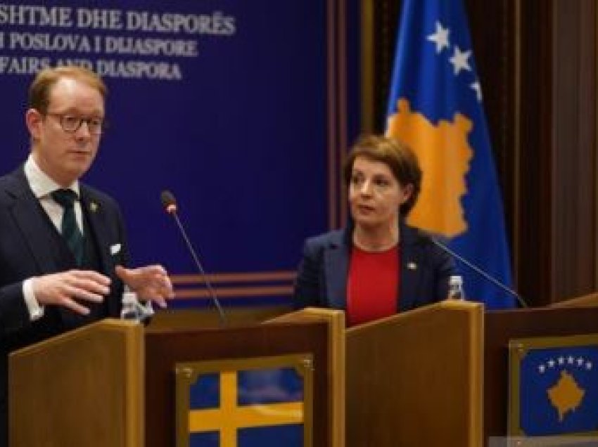 ​Ministri i jashtëm suedez kërkon zbatim të marrëveshjes Kosovë-Serbi