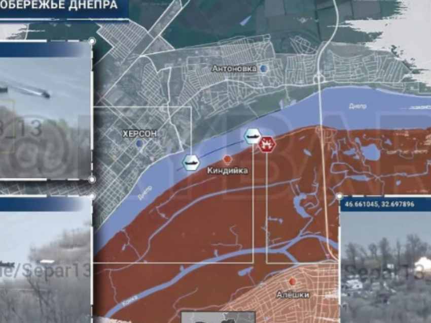 ISW: Hera e parë pas pushtimit rus, ukrainasit marrin kontrollin e territorit të bregut lindor të lumit Dnieper