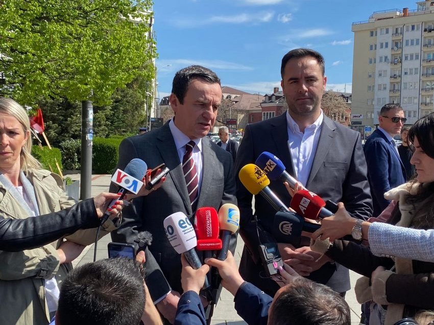 Kurti: Pres që me urgjencë të trajtohet kjo çështje më 2 maj në takimin me Vuçiqin