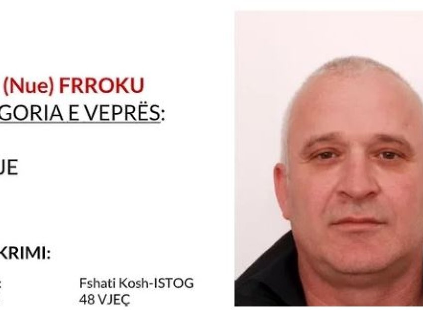 Arrestimi i Tush Frrokut, të dyshuarit për vrasjen e rëndë në Klinë - Policia del me njoftim
