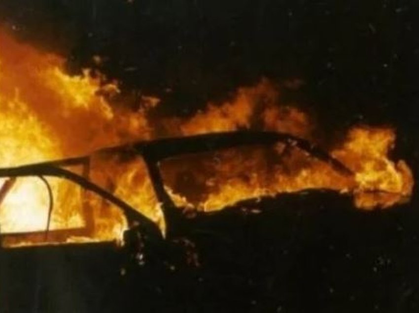 Prishtinë: Një grua raporton në polici se i është përfshirë nga zjarri vetura në parking