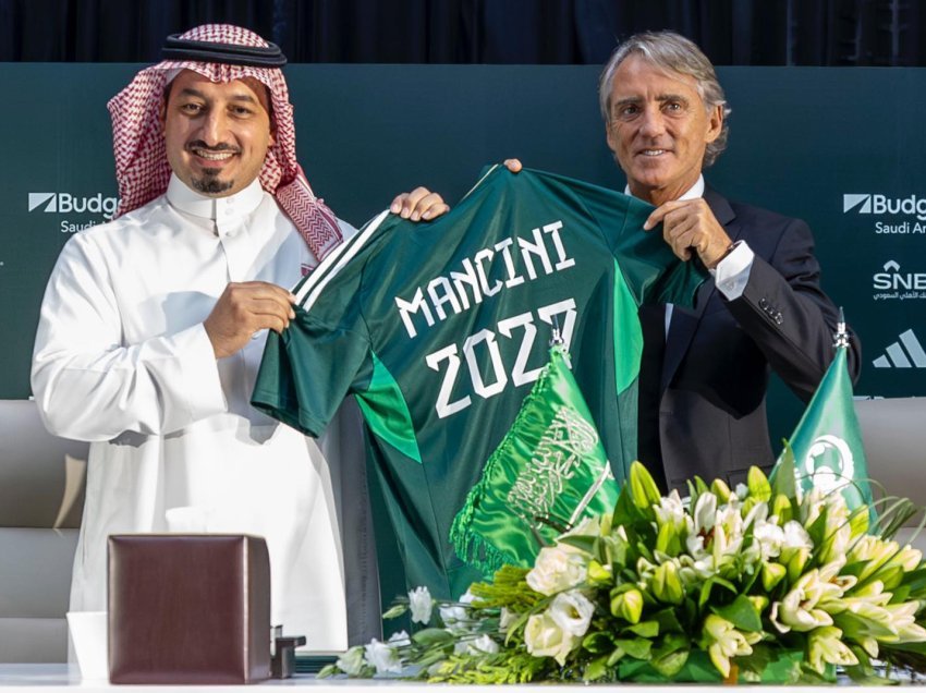 Zyrtare, Robert Mancini te Arabia Saudite deri në 2027