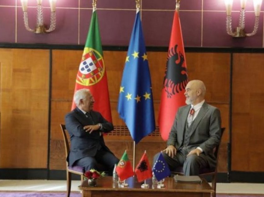 Kryeministri i Portugalisë e viziton Shqipërinë, Rama e pret në takim