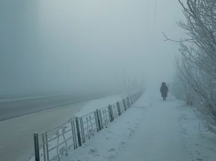 Mot i ftohtë në Siberi, temperaturat ranë në minus 58 gradë Celsius
