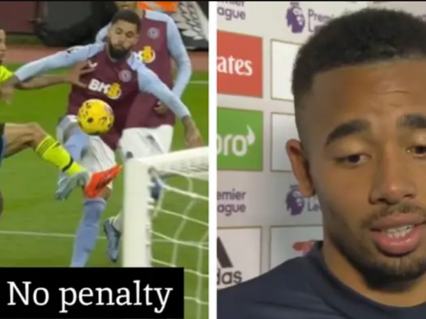 Gabriel Jesus flet për rastin diskutabil ku Arsenalit iu mohua një penallti