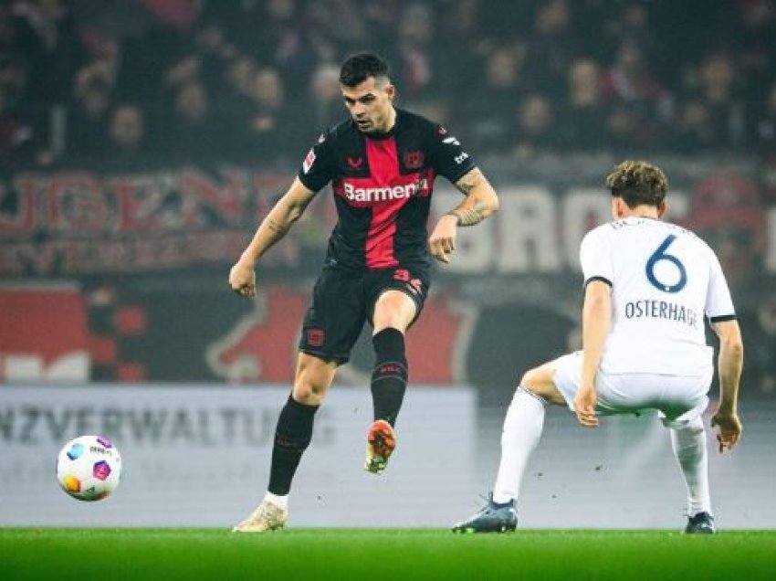 Schick shënon het-trik, Xhaka e Bayer Leverkusen nuk ndalen