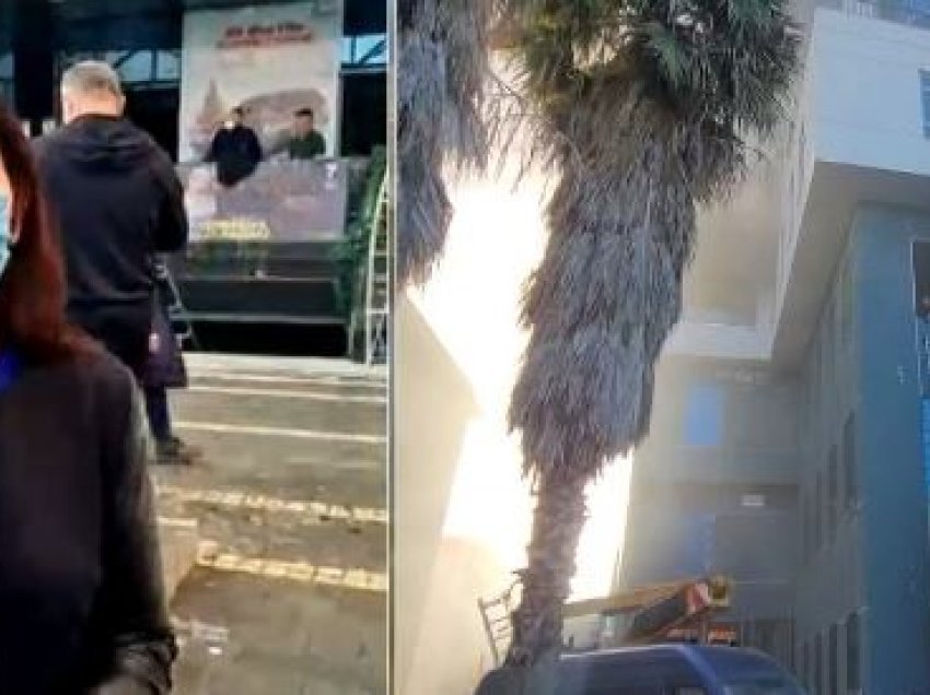 “600-700 persona kur ka rënë zjarri në qendrën tregtare në Lushnje”, gazetarja: Po kërkohen njerëzit, po thyhen xhamat…