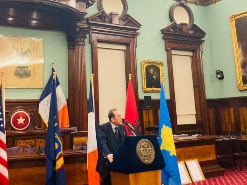 15-vjetori i Pavarësisë së Kosovës, Reka me fjalë rasti para Këshillit të qytetit të Nju Jorkut