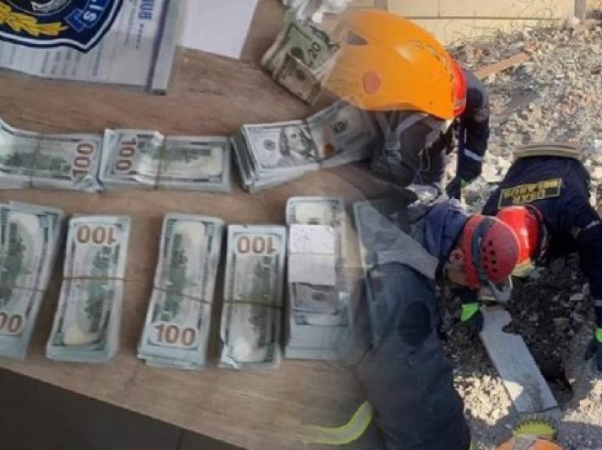 Një ekip i huaj i kërkim-shpëtimit thuhet se ka gjetur 150 mijë dollarë në rrënoja, pas tërmetit në Turqi