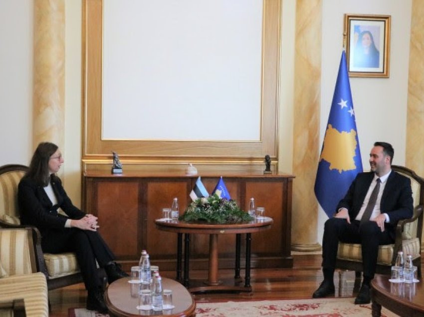 ​Konjufca takon ambasadoren Ruusalu, Estonia e Kosova kanë marrëdhënie të shkëlqyera
