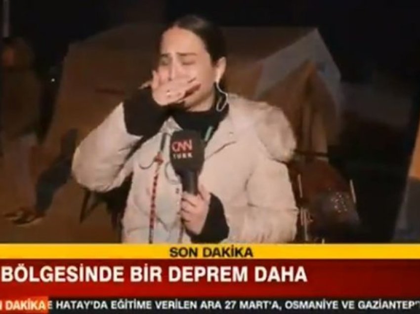 Gazetarja e CNN-t në lot pas tërmeteve të reja në Turqi: Ishte tepër i fortë