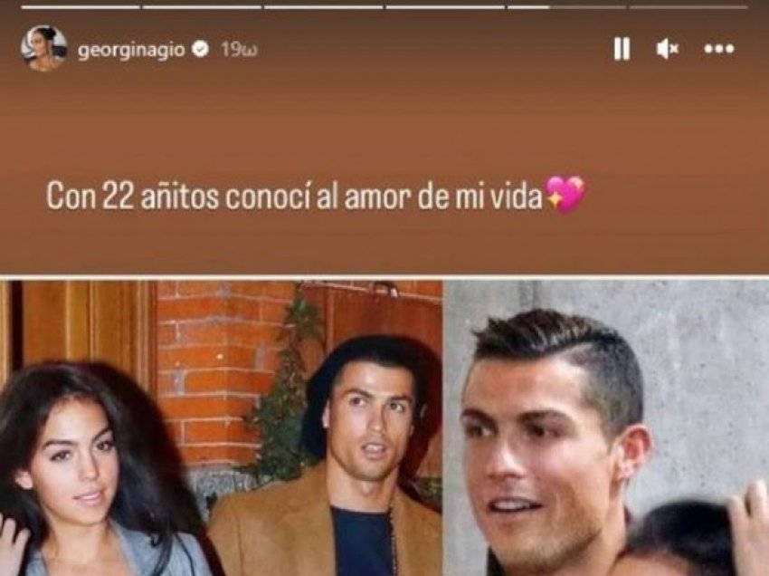 Georgina u përgjigjet thashethemeve se po kalon një krizë me Ronaldon me dy foto