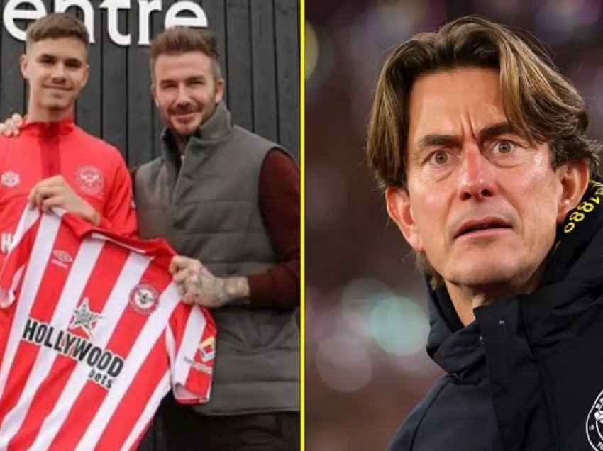 Trajneri i Brentfordit: Mos e krahasoni Romeo Beckham me babanë e tij
