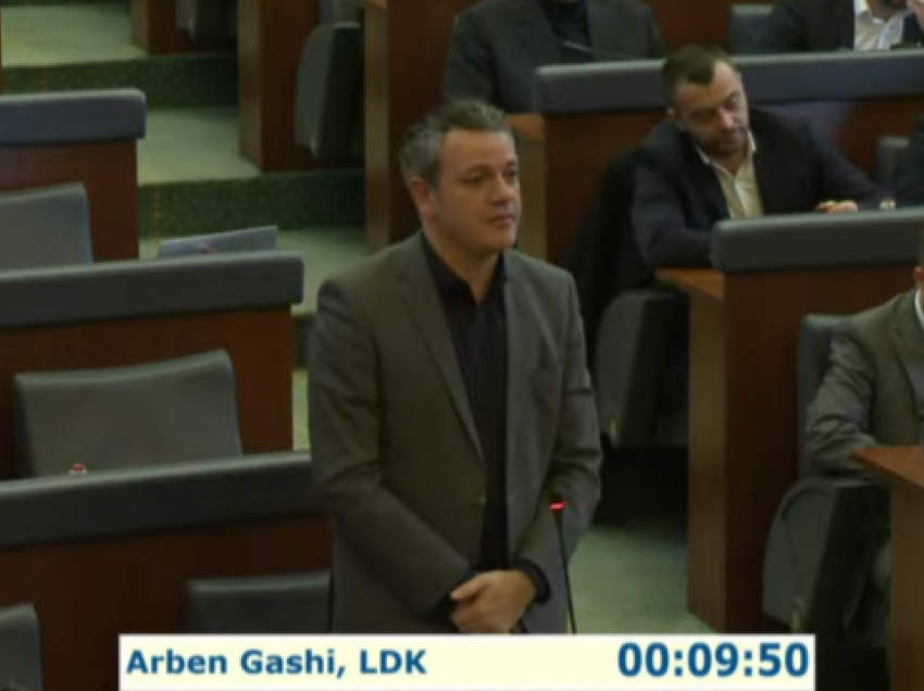 Arben Gashi kritikon Kuvendin për mungesë të efikasitetit në punë