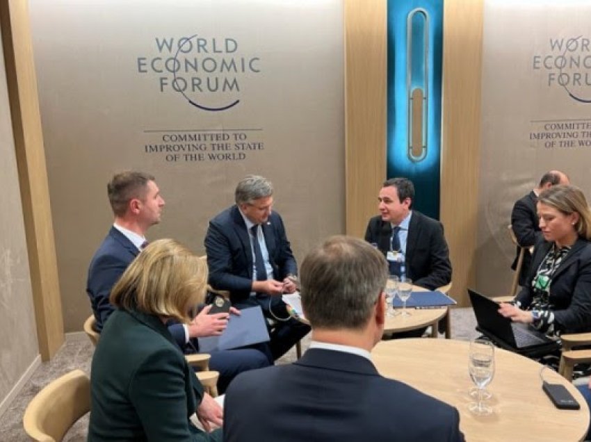 Kryeministri Kurti jep detaje nga takimet në Davos