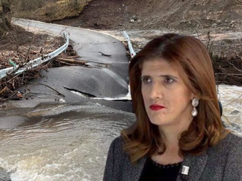 Musliu: Gjendja pas vërshimeve në Veri, asfalti i shtruar para një muaji i shkatërruar