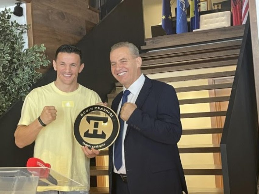 Nderohet boksieri Robin Krasniqi me “Çmimin e Artë
