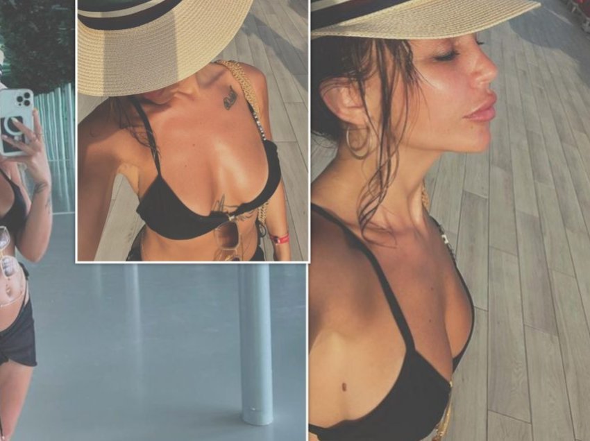 Ana Kabashi mahnit me linjat trupore në bikini