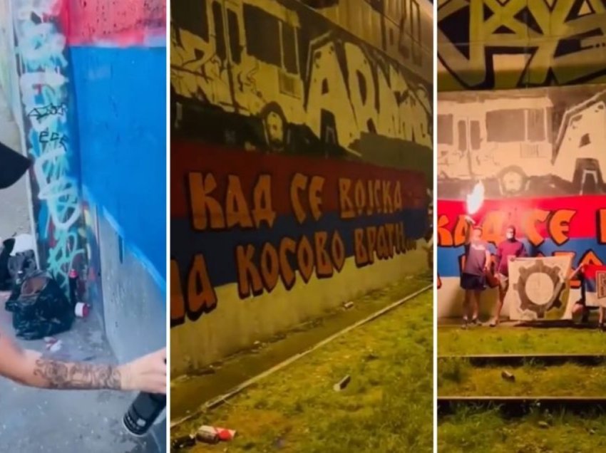 Edhe në Rusi grafite nacionaliste “Kur ushtria të kthehet në Kosovë”