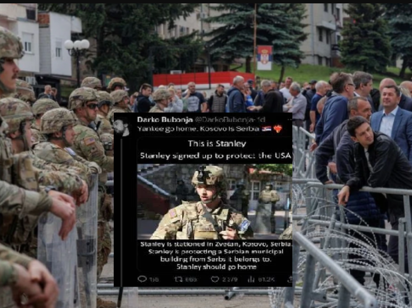 Çmenduria serbe: Fushatë e organizuar me thirrje për vrasjen e ushtarit amerikan ne Veri