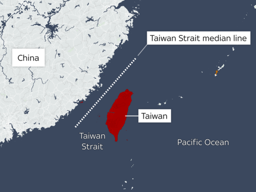 Avionë kinezë kalojnë vijën ndarëse të Ngushticës së Tajvanit