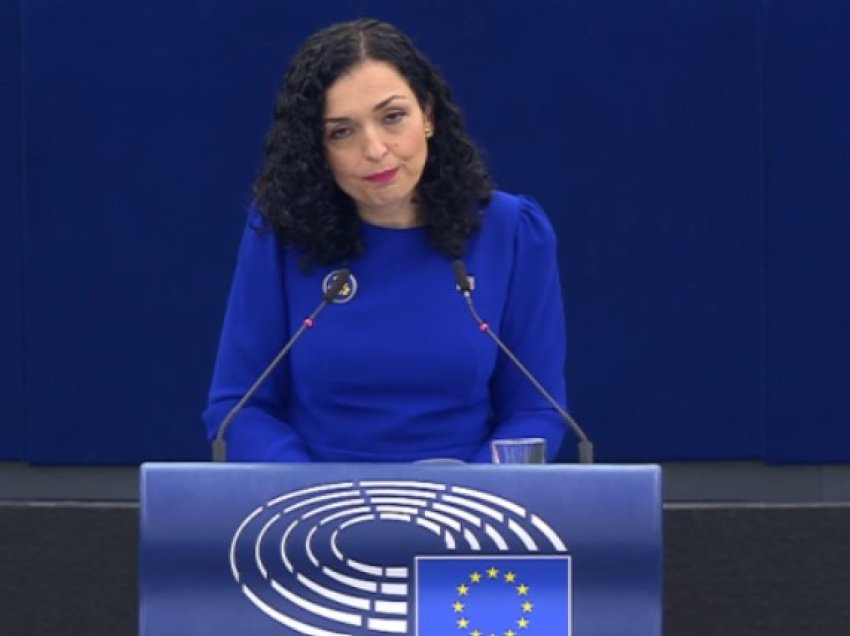 Osmani mbyll fjalimin në PE: Për Ukrainën dhe për Kosovën, agimi i ri është anëtarësim në BE