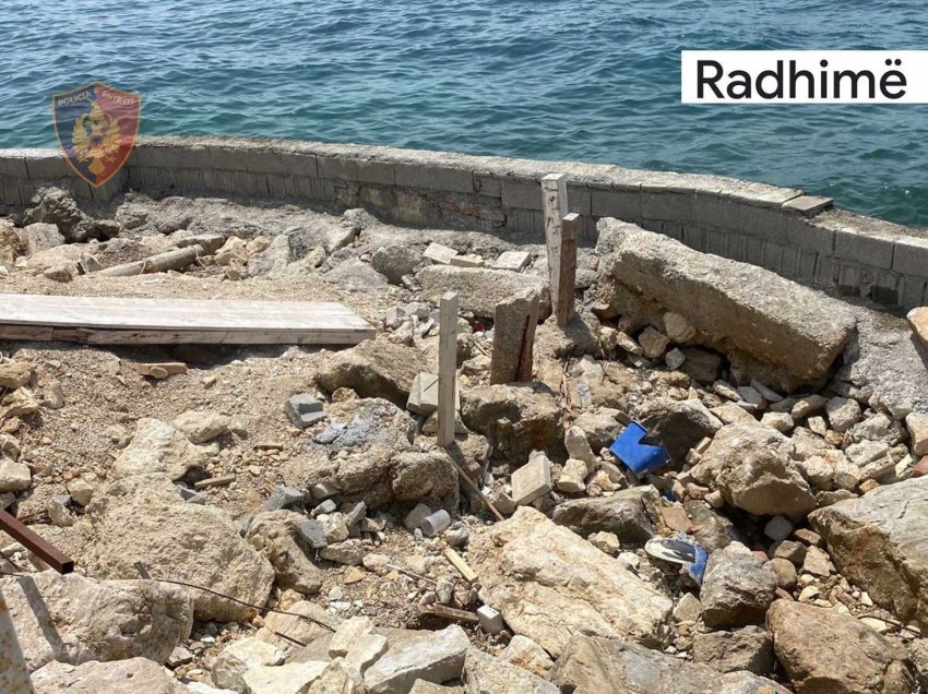 Ndërtoi pa leje në vijën bregdetare në Radhimë, arrestohet 46-vjeçari