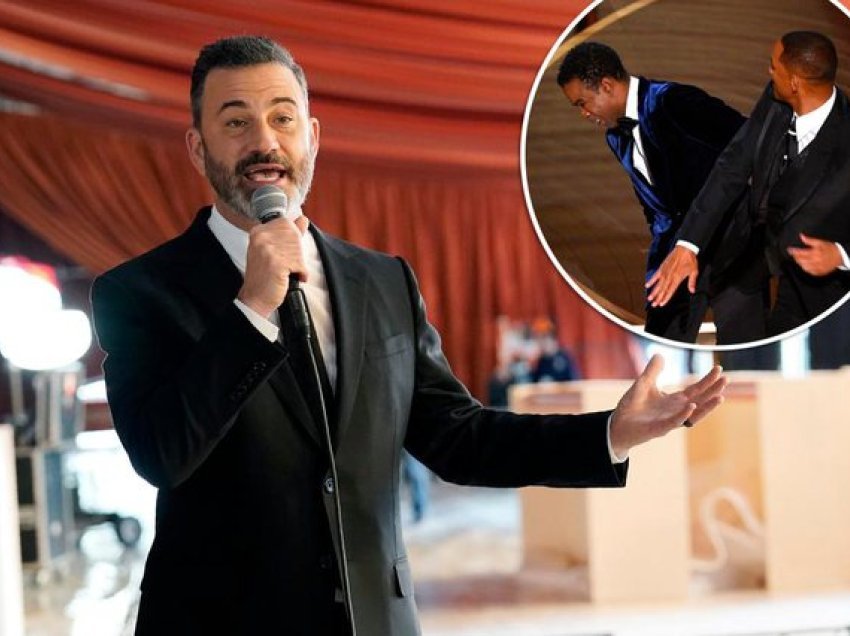 Jimmy Kimmel batuta 'therëse' për shuplakën e Will Smith të një viti më parë