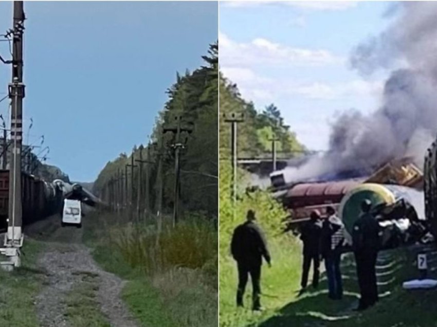 Një tjetër akt sabotimi? Pas një shpërthimi, një tjetër tren mallrash del nga shinat në Rusi