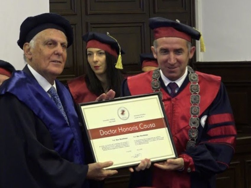 Laureati i çmimit Nobel, Dan Shechtman nderohet nga UP me titullin “Doctor Honoris Causa”
