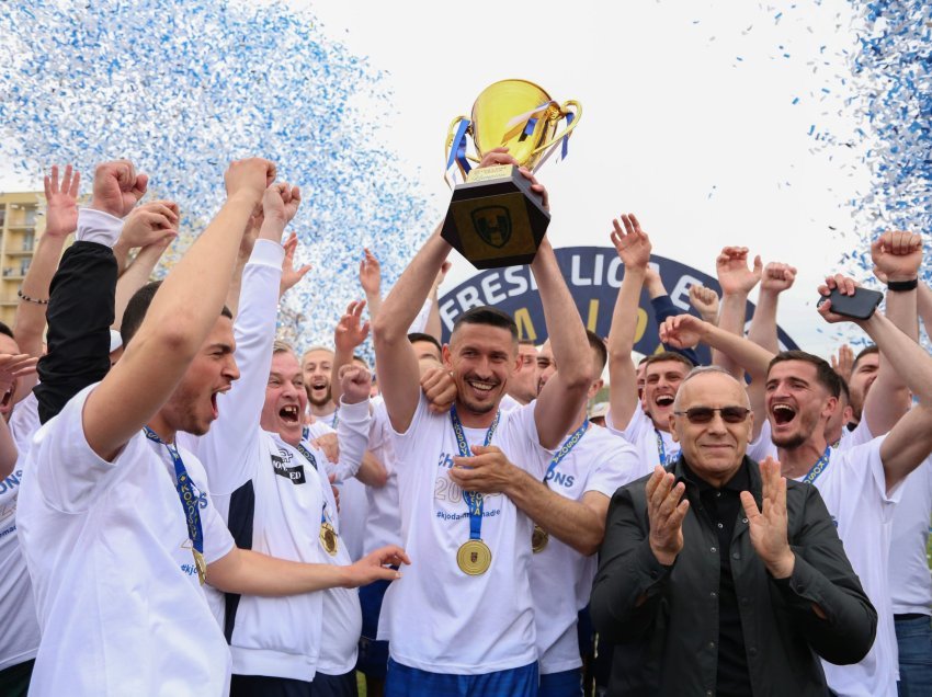 Fushë Kosova rikthehet në elitë, feston titullin e kampionit në Ligën e Parë – Grupi B 